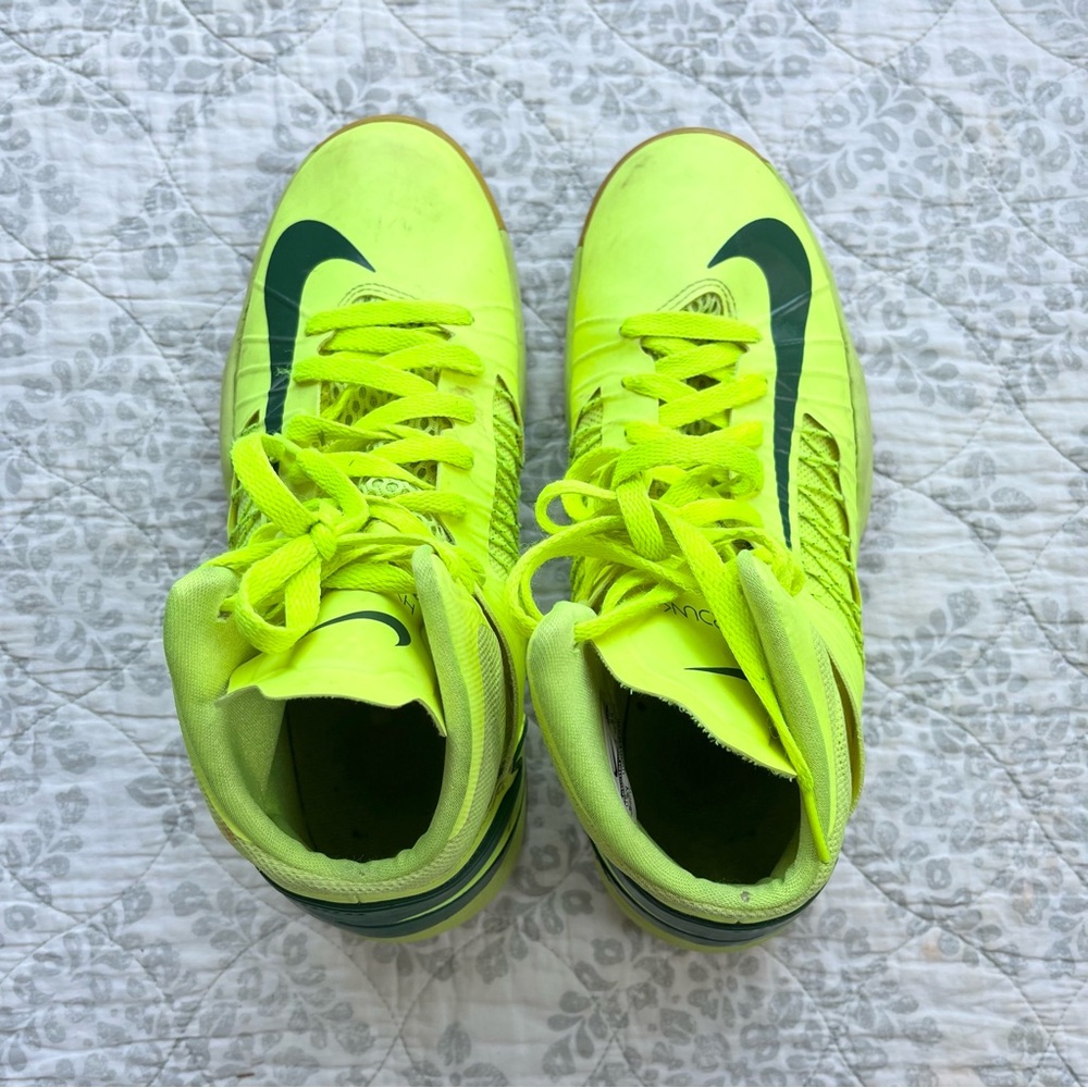 5.5 Big Boy Nike Youth Hyperdunk High-Top Tennis Shoes Neon